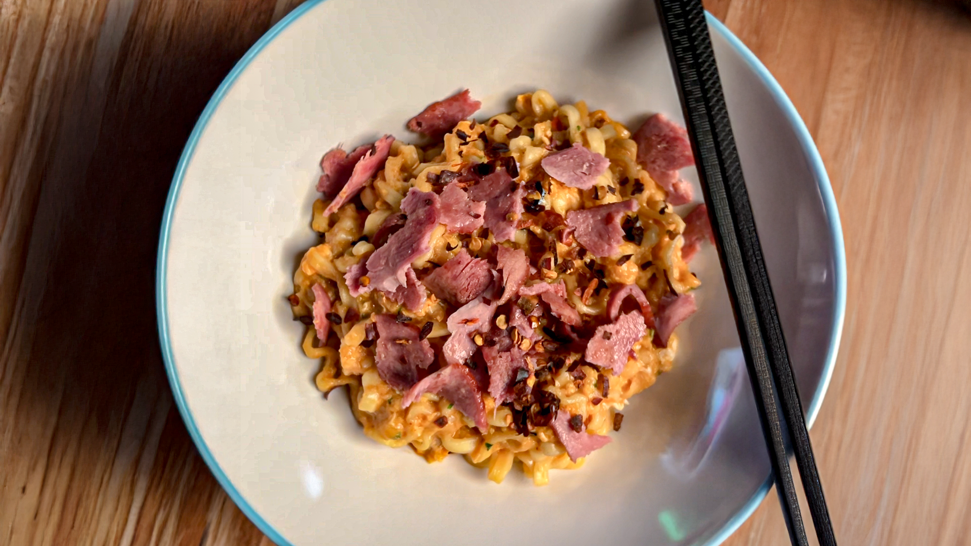 Bacon and Egg Carbonara Ramen