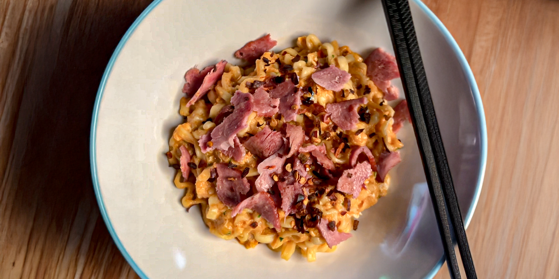 Bacon and Egg Carbonara Ramen