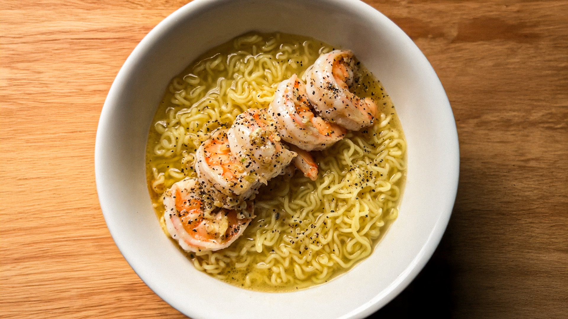 Garlic Butter Shrimp Ramen