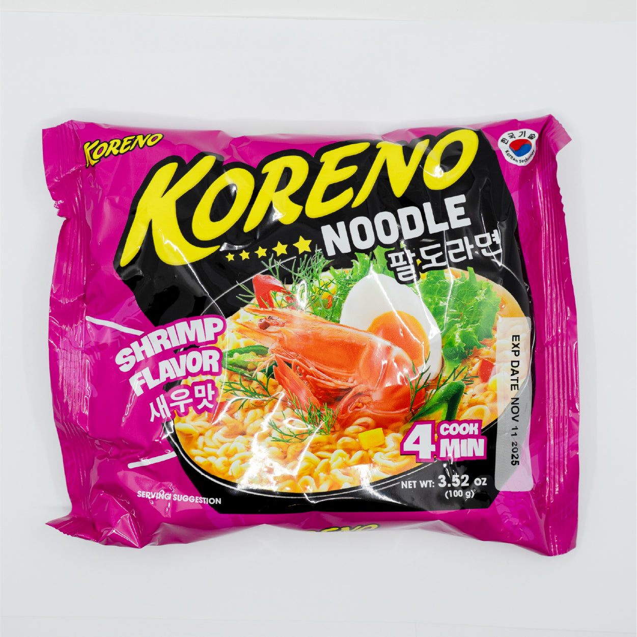 Koreno Shrimp Flavored Instant Ramen Noodles Project Ramen