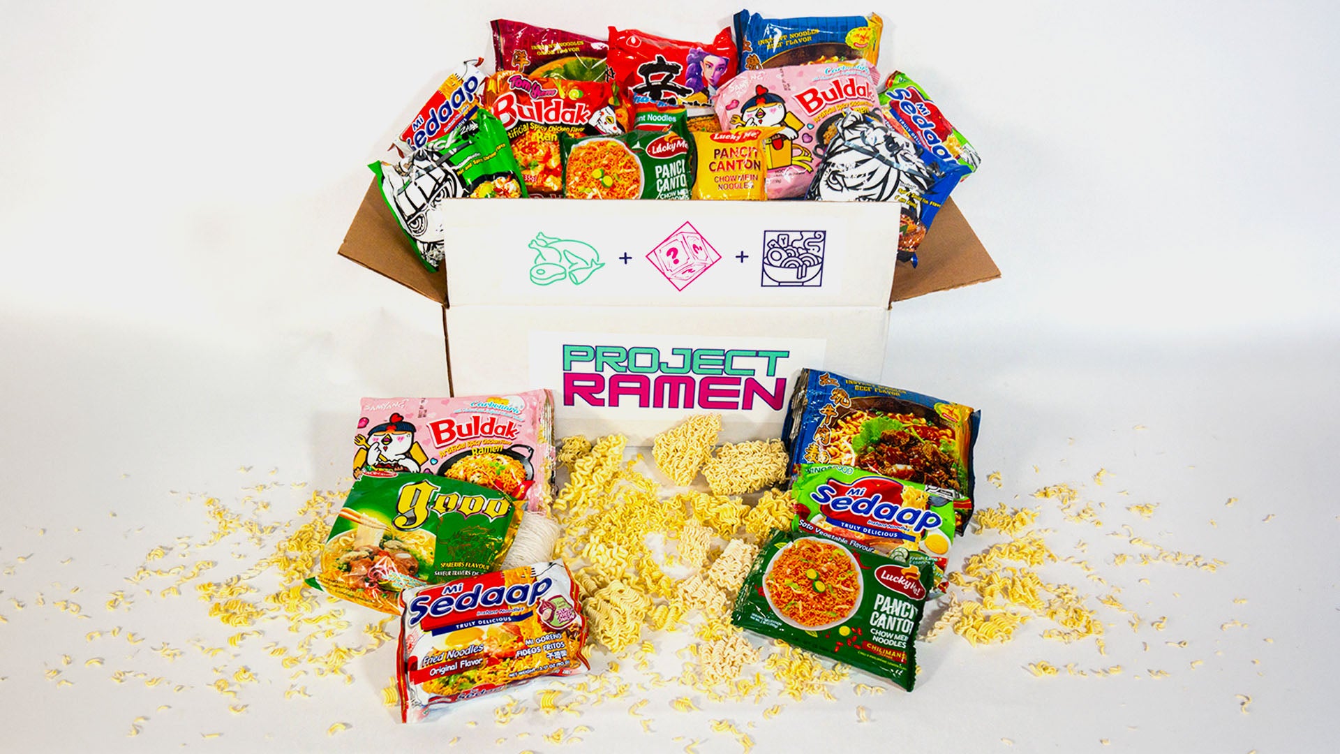 Broken Noodle Value Instant Ramen Box | 12 Pack | Assorted Imperfect Ramen Variety Bundle