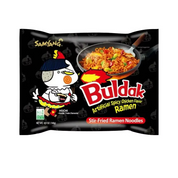 Samyang Buldak Artificial Spicy Chicken Flavor Ramen packaging, Online Instant Ramen Shop, Popular Instant Ramen, Project Ramen, Instant Ramen Bulk, Ramen Case