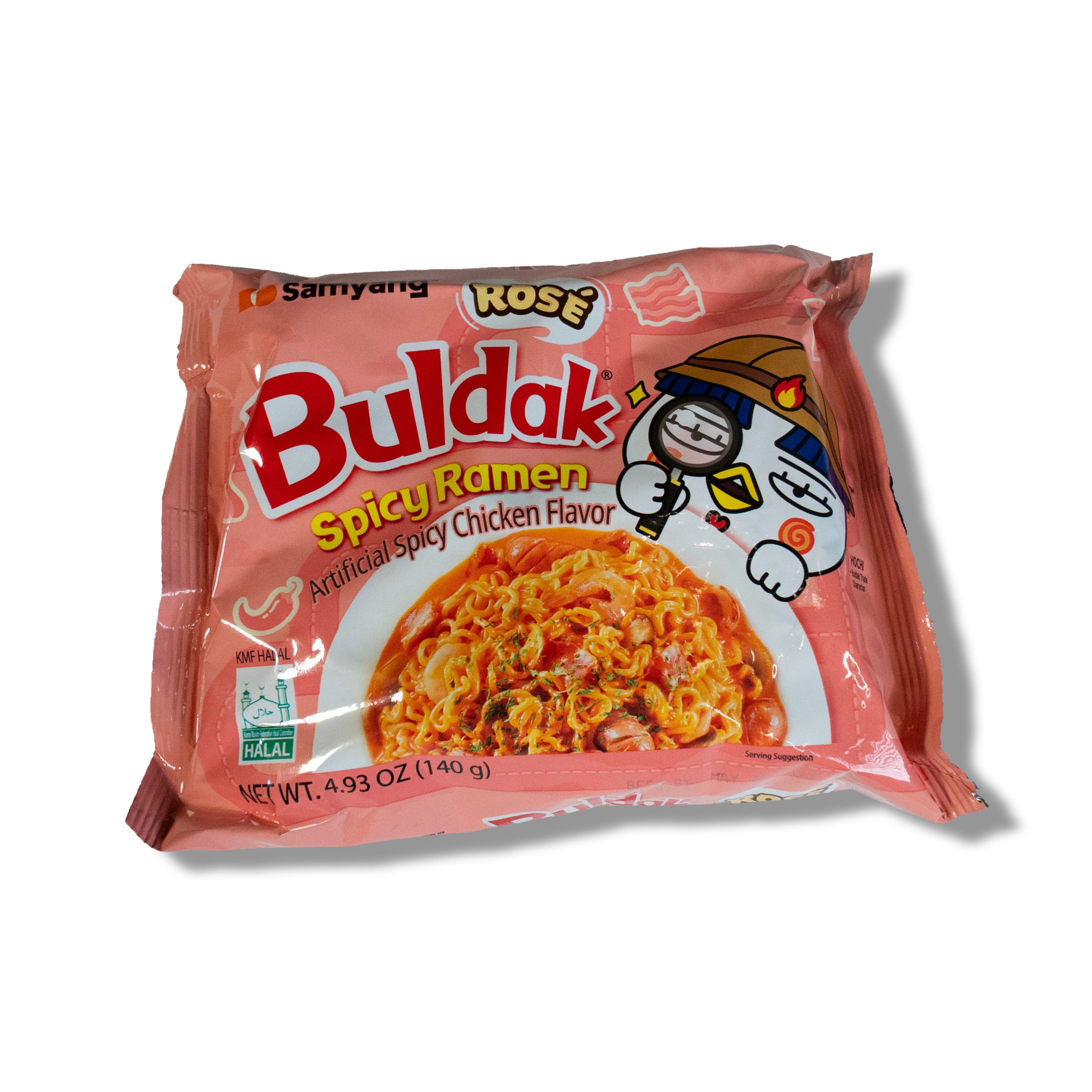 A package of Samyang Rose Buldak Spicy Ramen Spicy Chicken Flavor project ramen online instant ramen shop
