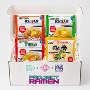 Sapporo Ichiban Japanese ramen variety bundle with assorted instant noodle flavors in Project Ramen box