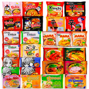 Variety Random Ramen Noodle Soup Mystery Box 16 Packages of Ramen 8 Flavors Gift Box | Perfect Birthday, Holiday, Celebration Gift Box