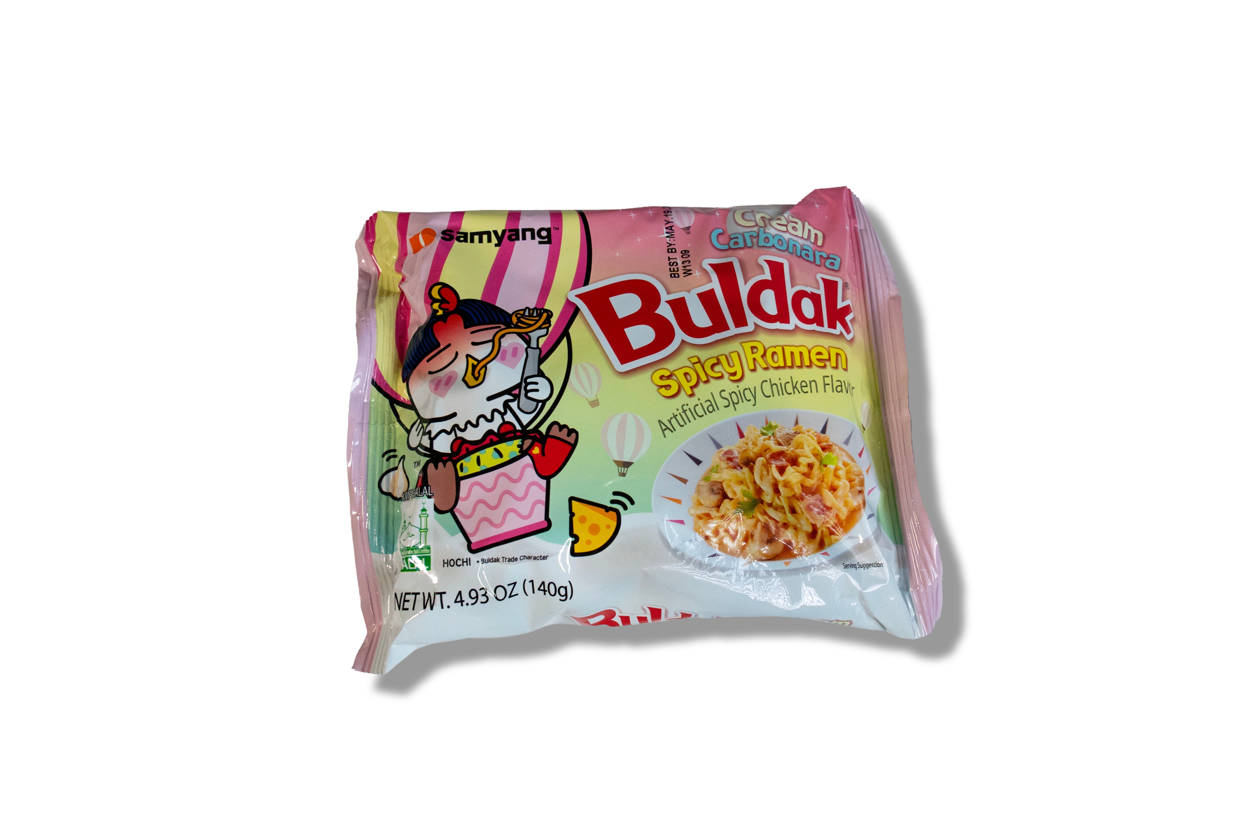 Buldak Cream Carbonara Instant Ramen Noodle Spicy Chicken Ramen |15/20/40 Pack|