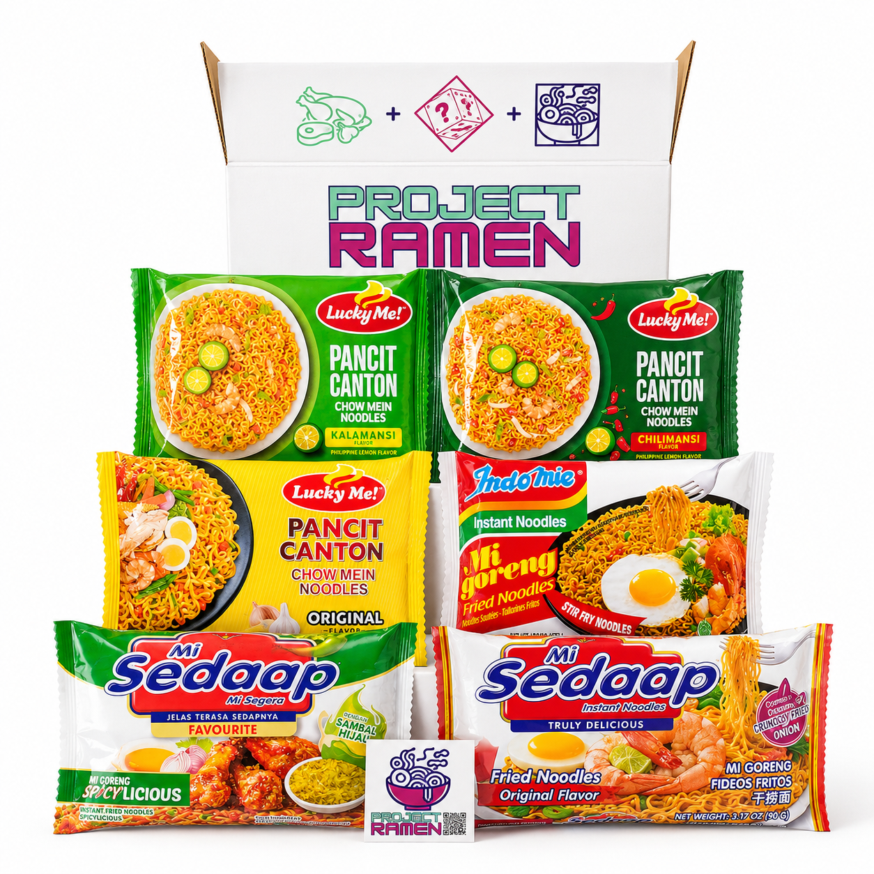 Fried Instant Noodle Ramen Bundle Mi Sedaap Lucky Me Project Ramen