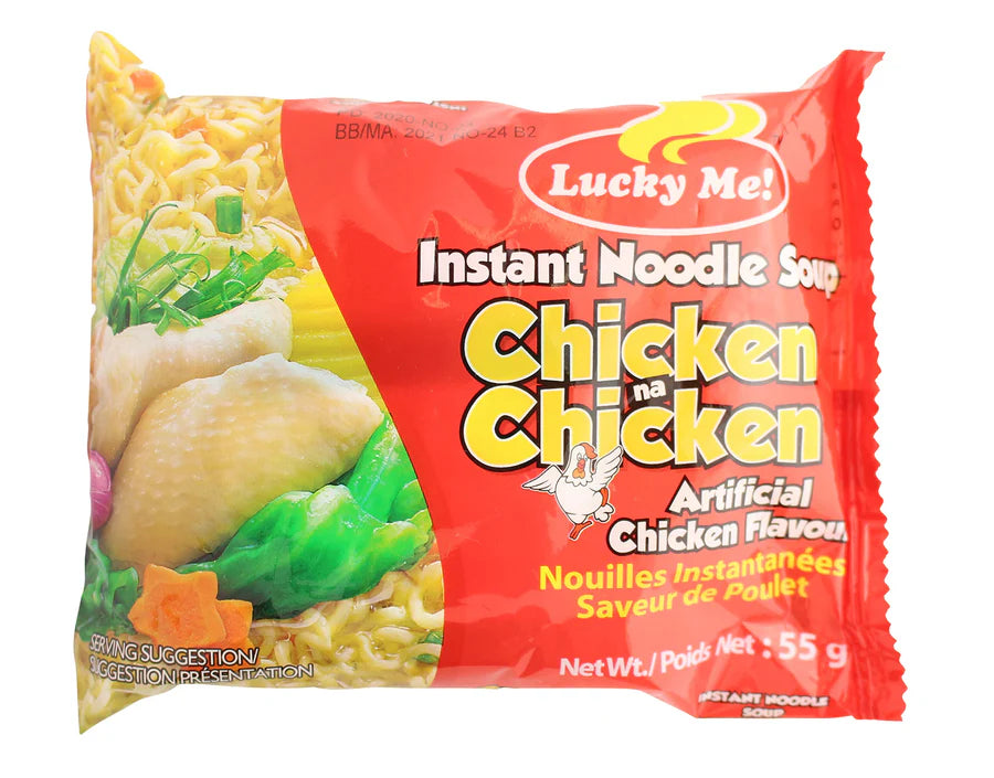 Luckyme Chicken Instant Ramen Noodle Soup Style (18 Pack / 24 Pack / 72 Pack)
