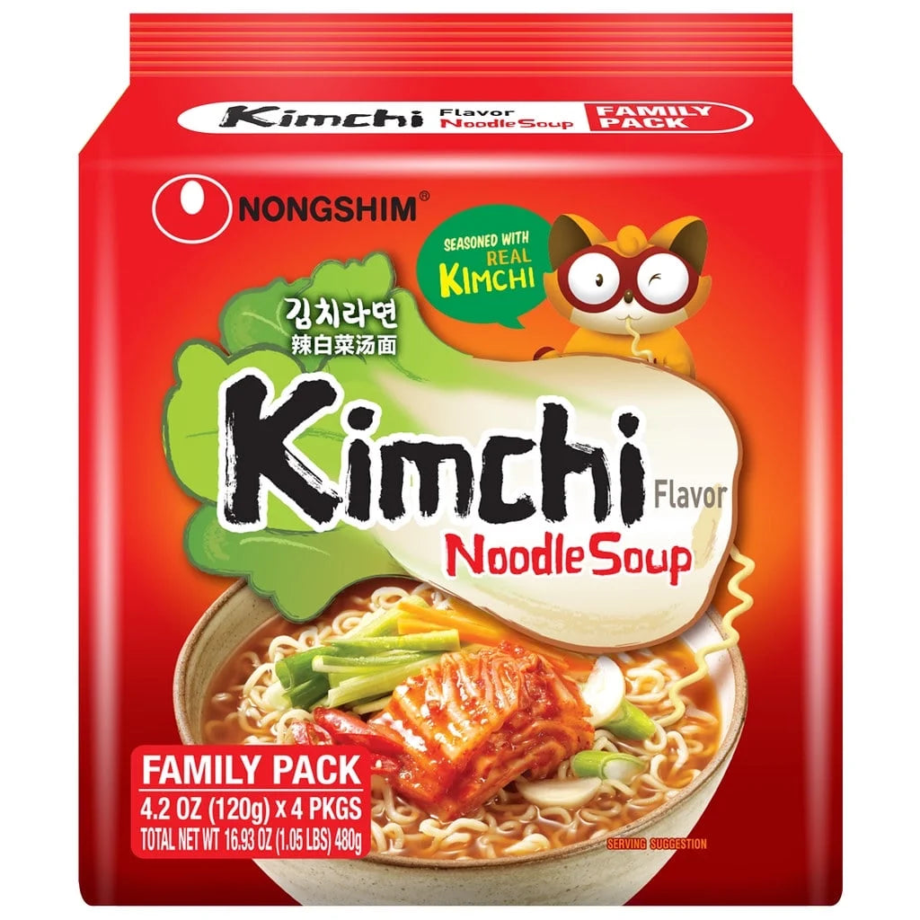 Nongshim Kimchi Noodle Soup package, Online Instant Ramen Shop, Popular Instant Ramen, Project Ramen, Instant Ramen Bulk, Nongshim Ramen Case