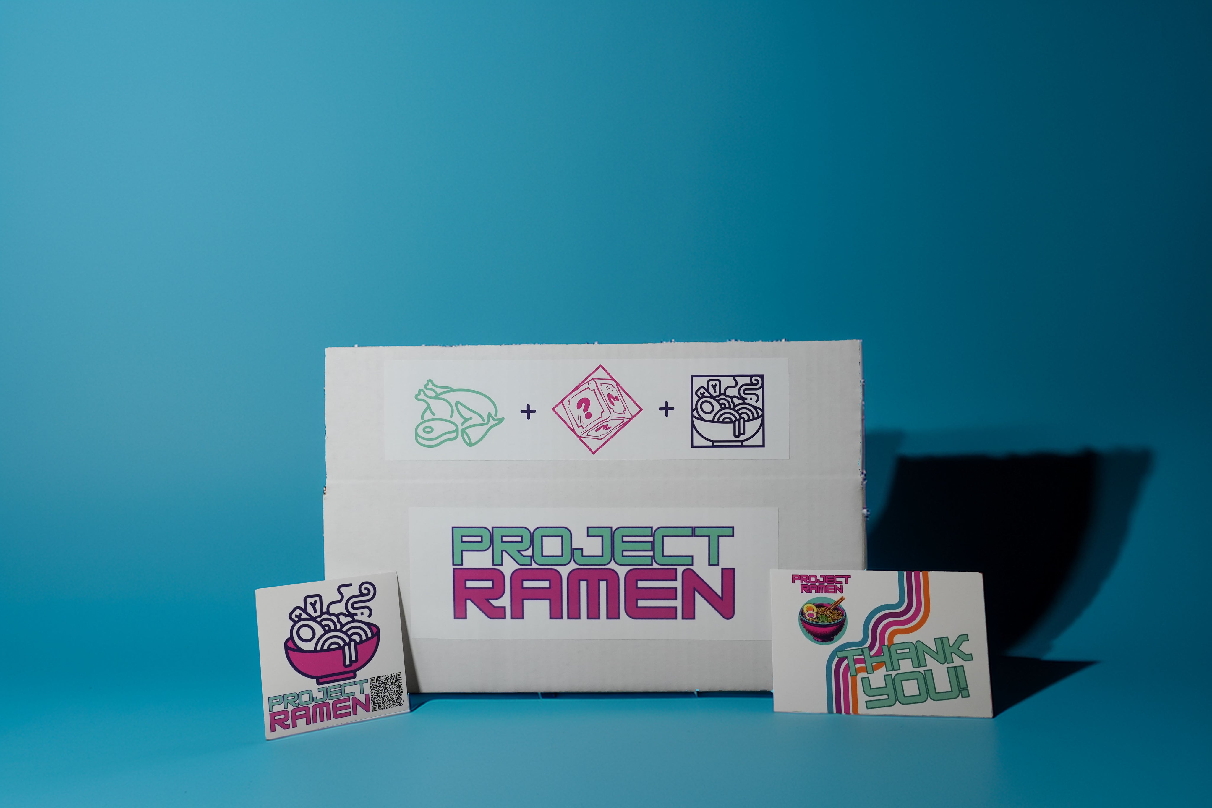 Instant Ramen Mysterty Box, Project Ramen Box, variety instant ramen mystery box, Ramen variety box bundle gift box, Project Ramen, instant ramen gift box, gift box, birthday holiday celebration gift.