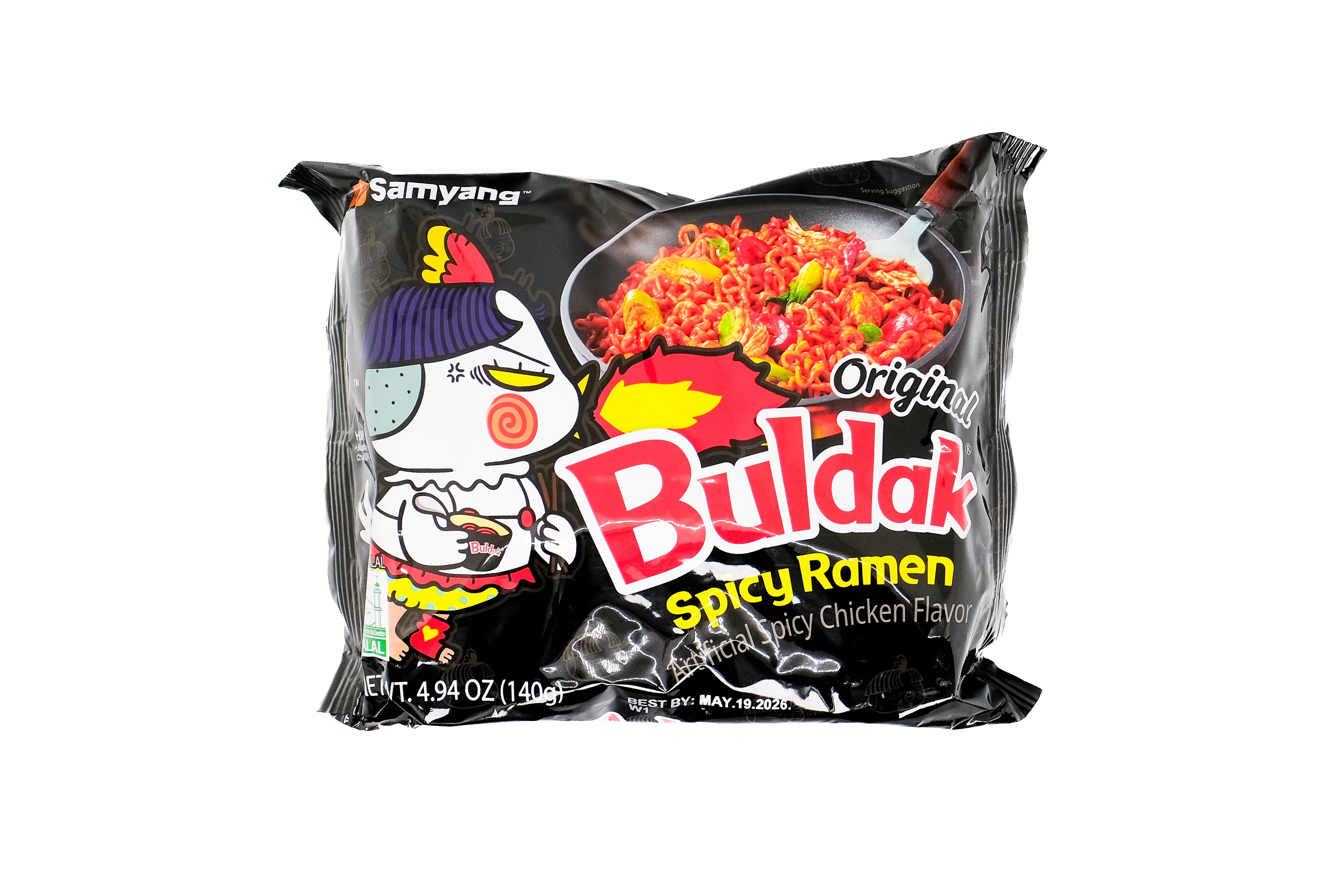 Samyang Buldak Spicy Chicken Original Instant Ramen Noodle Soup Korean Style (15 Pack / 30 Pack)