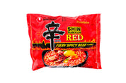 Nongshim Shin RED Beef Ramyun Instant Ramen Noodle Soup Korean Style (12 Pack / 18 Pack / 24 Pack)