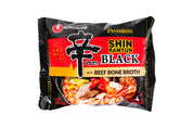 Nongshim Shin Ramyun Black Instant Ramen Noodle Soup Korean Style (12 Pack / 18 Pack / 24 Pack)