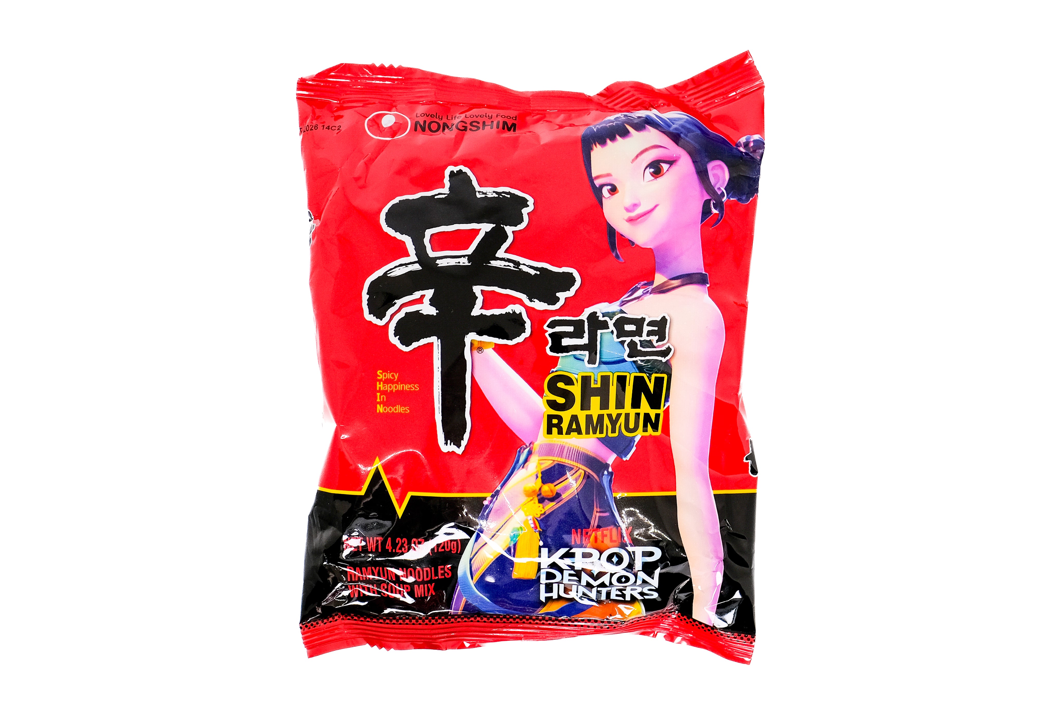 Nongshim KPOP DEMON HUNTER Shin Instant Ramen Noodle Soup Korean Style (12 Pack / 18 Pack / 24 Pack)