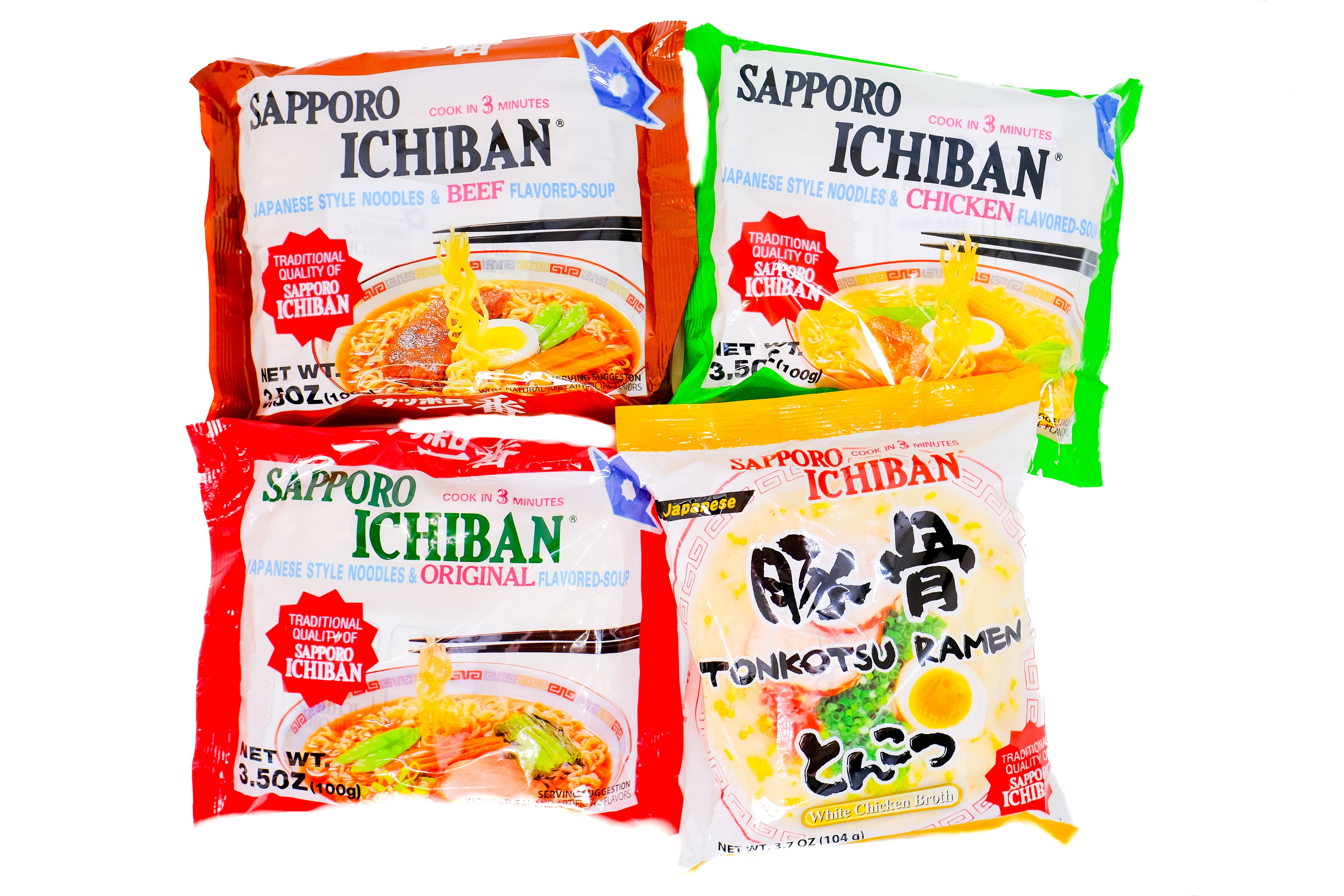 Variety Premium Instant Ramen Noodle Mystery Box | Curated Instant Noodle Gift Set 16 Count | 8 Flavors
