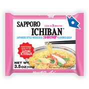 Sapporo Ichiban Japanese Style Noodles with Shrimp package, projectramen.com