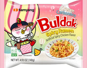 Buldak Cream Carbonara Instant Ramen Noodle Spicy Chicken Ramen |15/20/40 Pack|