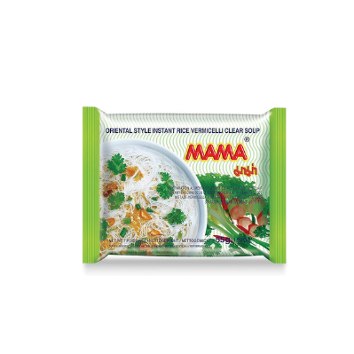 Mama brand instant rice vermicelli noodle pho instant clear soup package shop project ramen